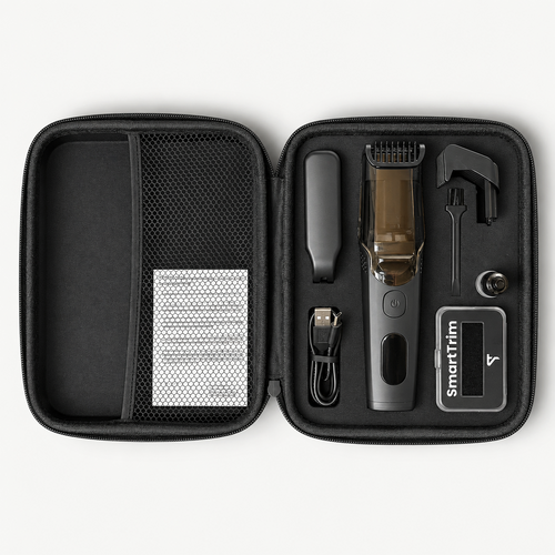 SmartTrim Ultimate Bundle, geöffnetes Reise-Etui mit Set
